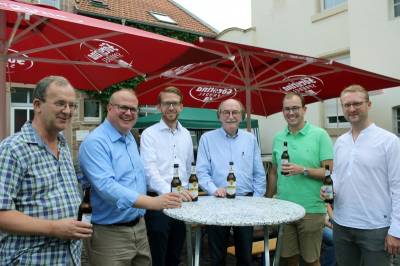 CDU-Sommerfest in Lauterbach mit guten Bilanzen in Stadt und Kreis (von links). Stadtverbandvorsitzender Uwe Meyer, CDU-Kreistagsfraktionschef Stephan Paule, Landtagsabgeordneter Michael Ruhl, Bürgermeister Rainer-Hans Vollmöller, Fraktionschef Felix Wohlfahrt und CDU-Kreisvorsitzender Dr. Jens Mischak.